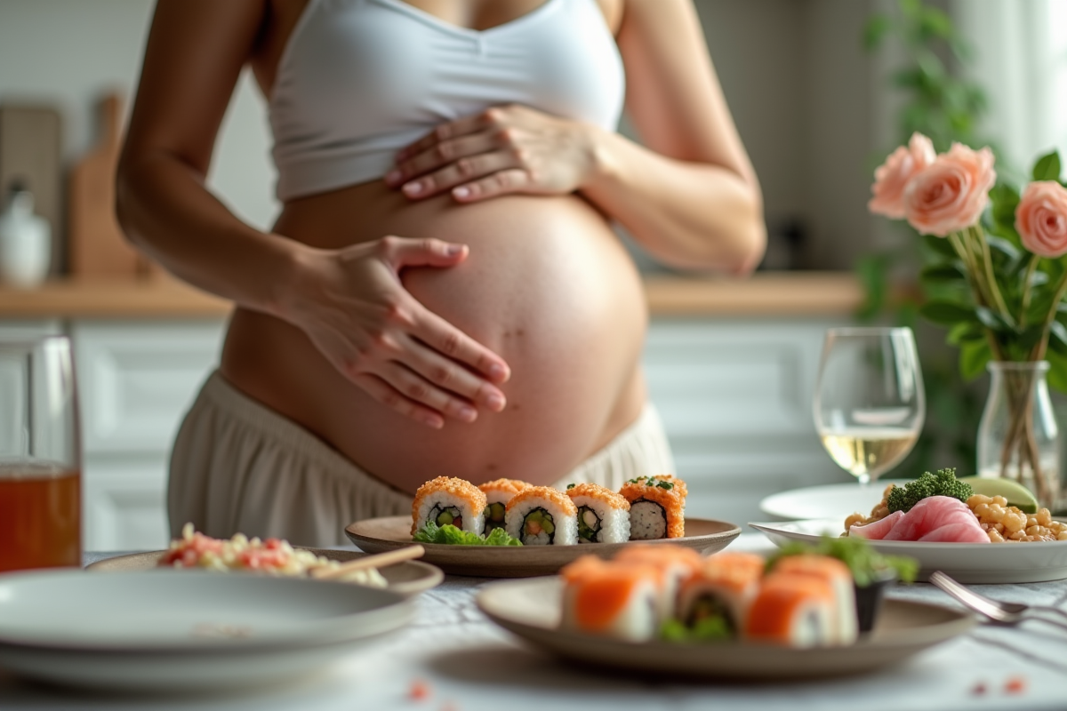 sushi enceinte